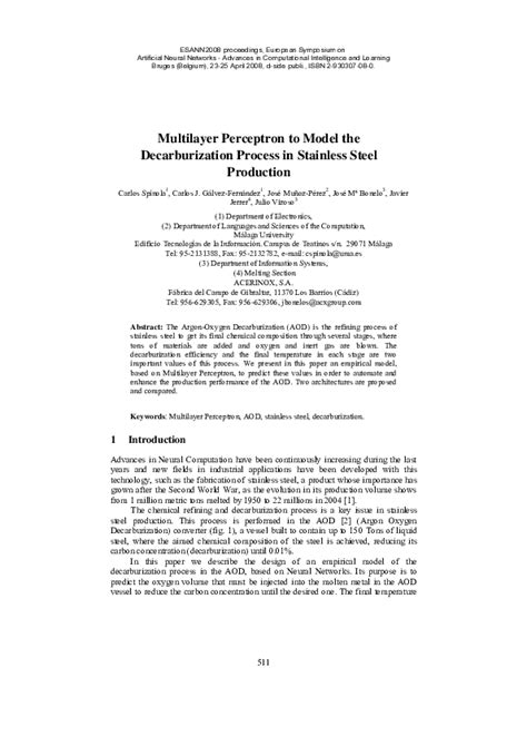 (PDF) An Empirical Model of the Decarburization Process in Stainless Steel Production | José ...