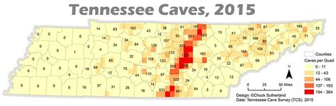 Tennessee Cave Distribution Maps