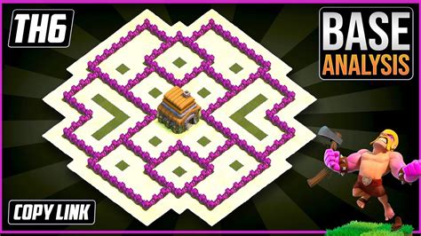 NEW BEST TH6 Hybrid/Trophy Base !! COC Town Hall 6 Hybrid Base Design ...