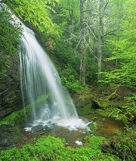 Waterfall in Nantahala National Forest North Carolina Photograph by Kevin Adams | Fine Art America