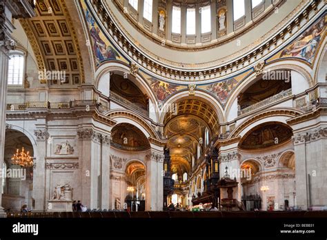 interior, St. Paul's cathedral, London, England, UK Stock Photo - Alamy