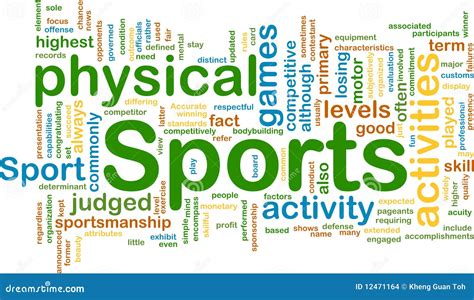 Sports Activities Background Concept Stock Illustration - Illustration ...