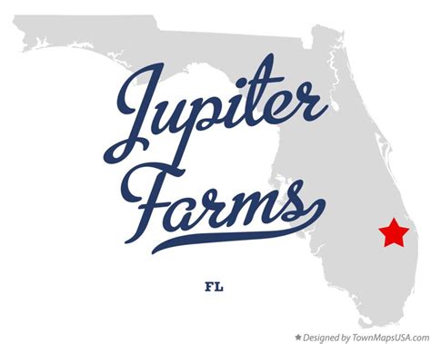 Map of Jupiter Farms, FL, Florida