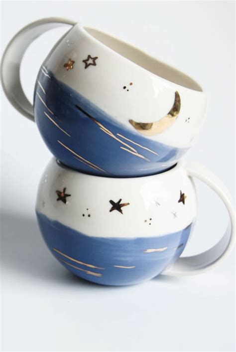 Cute Coffee Mugs, Cute Mugs, Coffee Cups, Handmade Ceramic Planters, Handmade Ceramics, Pottery ...