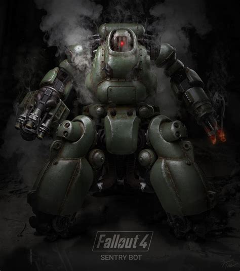 Fallout 4 Sentry Bot Poster 1 by Vsions on DeviantArt