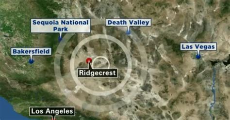 Earthquake in California tonight: 7.1 magnitude earthquake recorded in Ridgecrest area - CBS News