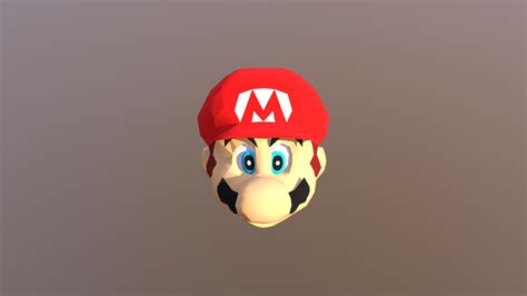 Nintendo 64 - Super Mario 64 - Marios Head - 3D model by chuckbone ...