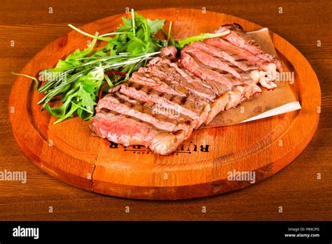 Beef steak with blood Stock Photo - Alamy