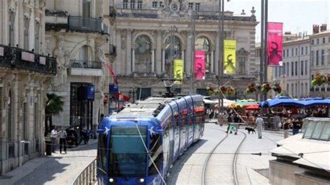 Montpellier city centre ... Montpellier, Southern France, Languedoc Roussillon, Pyrenees ...