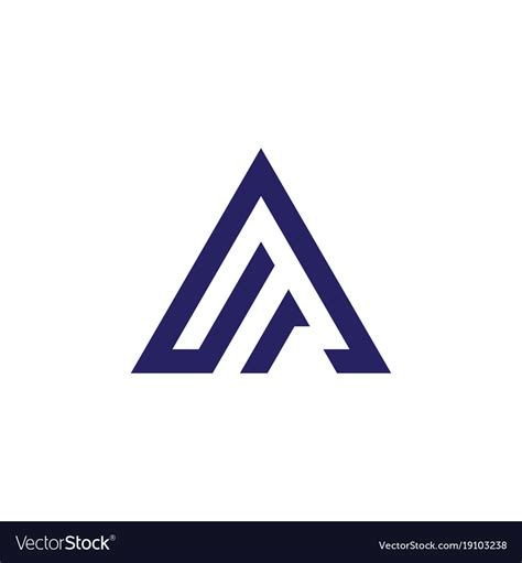 Triangle business logo Royalty Free Vector Image