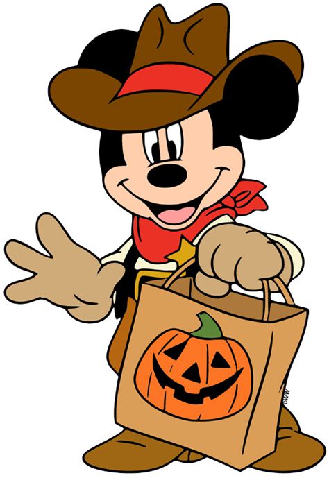 Personagens Disney Halloween Clipart