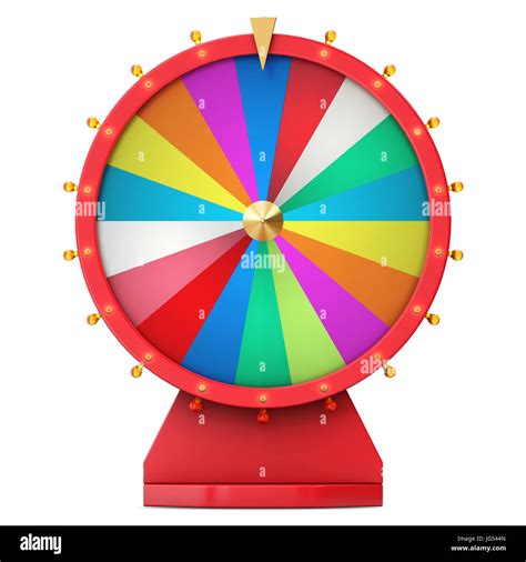 Realistic spinning fortune wheel, lucky roulette. Colorful wheel of ...