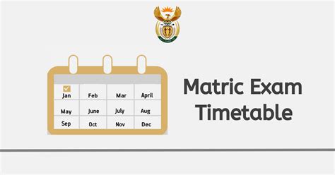 2024 Final Matric Exam Timetable - Searche