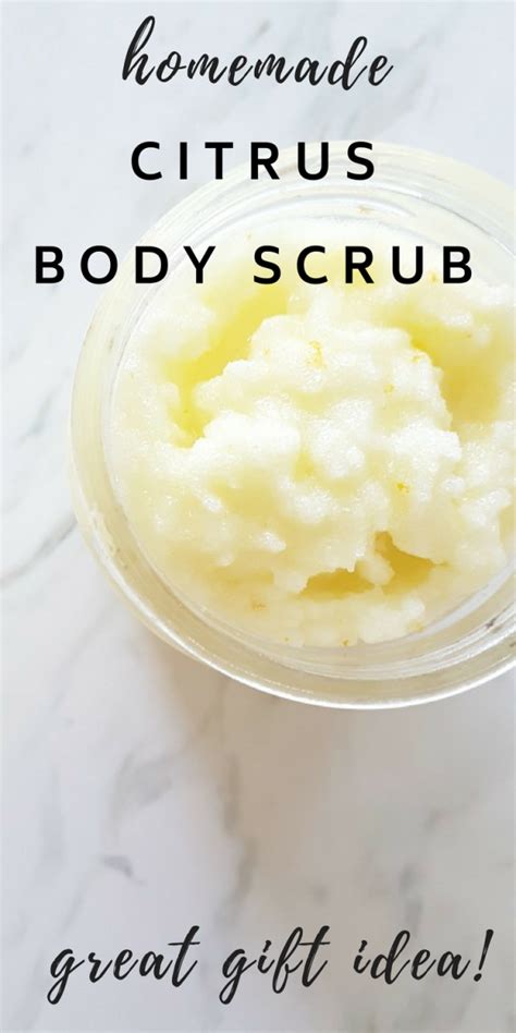 How to Make: Homemade Body Scrub Recipe - Citrus Body Scrub