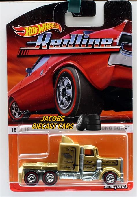 2016 Hot Wheels Redline #18 LONG GONE☆Gold Big Rig Semi Truck☆Heritage #HotWheels #LONGGONE | My ...