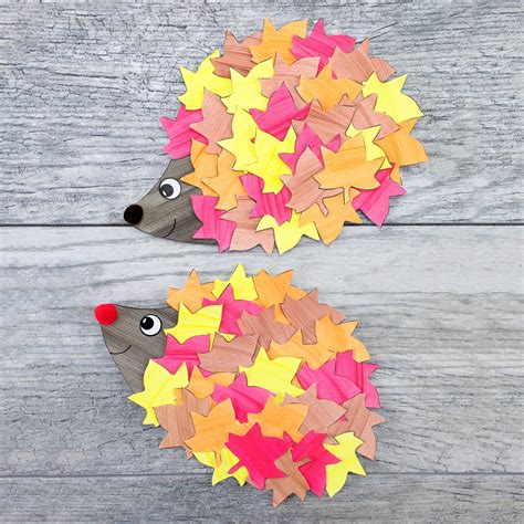 How to Make the Cutest Fall Hedgehog Craft | Fireflies and Mud Pies