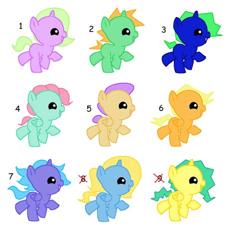 MLP Baby ponies 5 pt CLOSED by EwyAdopts on DeviantArt