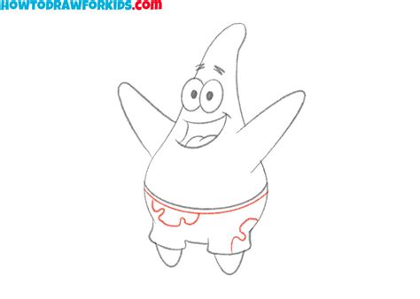 How to Draw Patrick Star - Easy Drawing Tutorial For Kids