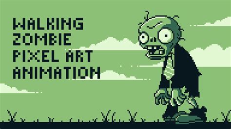 Walking Zombie Pixel Art Animation ft. Plants vs Zombies by PXLFLX ...