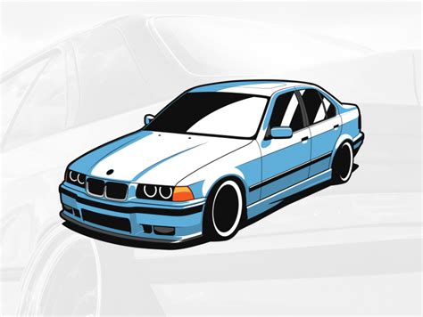 BMW E36 325i by Karolis Bagdonavičius on Dribbble