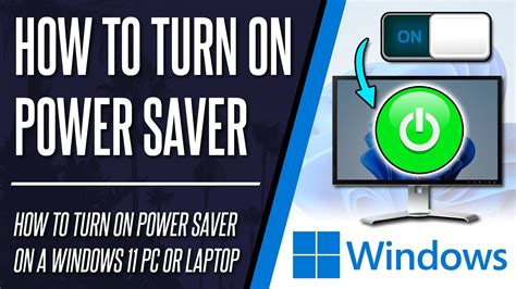 How to Turn on Power Saver Mode on Windows 11 PC or Laptop - YouTube