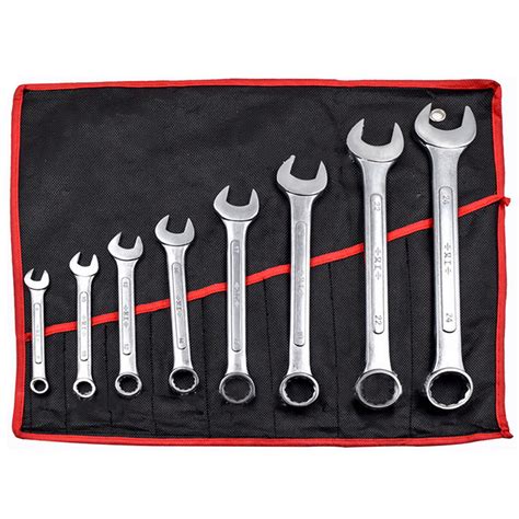 8pcs combination spanner set 8-24mm garage diy workshop hand tool Sale ...