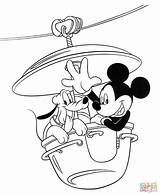 Mickey With Pluto Coloring Page  Free Printable Pages sketch template