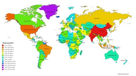 The Best World Map Simple Countries 2022 – World Map With Major Countries