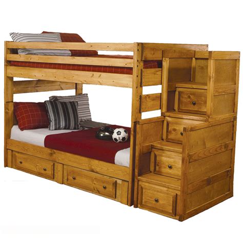 Wooden Bunk Beds With Stairs And Drawers: Functionality and Versatility – goodworksfurniture