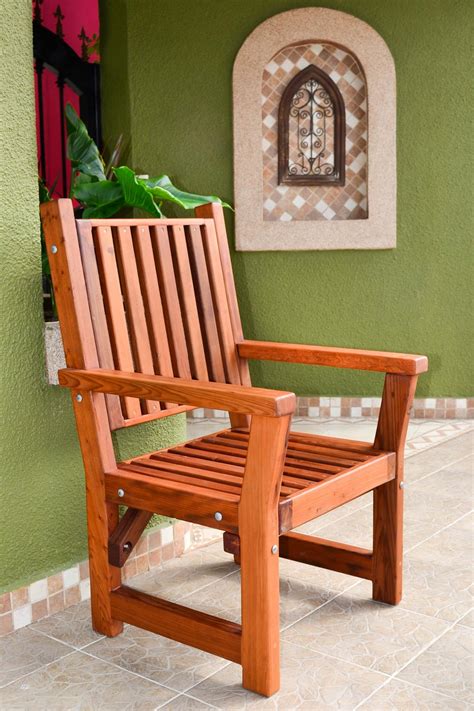 Massive Wooden Dining Chair, Custom Made from Redwood