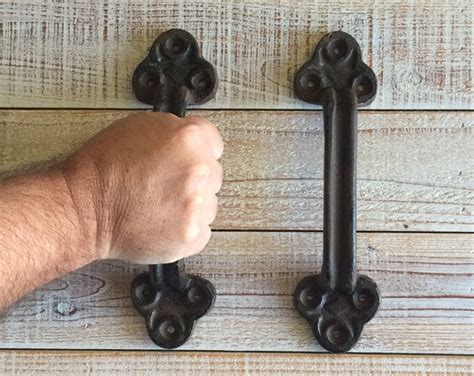 Barn Door Handle Cast Iron Rustic Big Vintage Style SOLD - Etsy