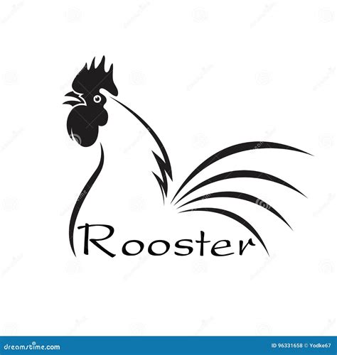 Vector of an Rooster Disign on White Background. Animals. Stock Vector - Illustration of food ...