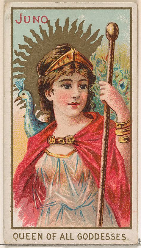 Issued by William S. Kimball & Company | Juno, Queen of all Goddesses, from the Goddesses of the ...