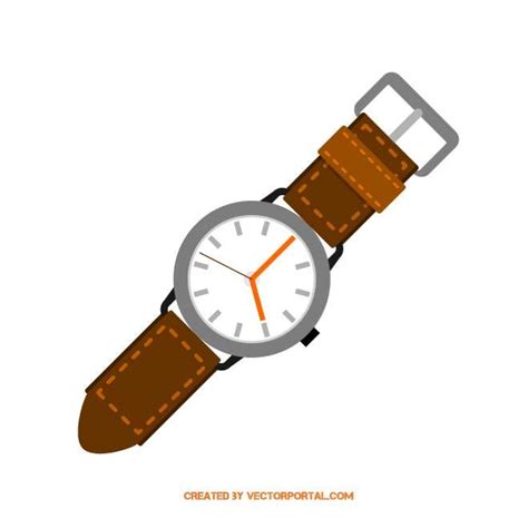 CLASSIC WRIST WATCH Royalty Free Stock SVG Vector and Clip Art