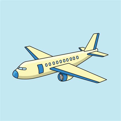 ilustración de avión aeronave vector avión dibujo 20853711 Vector en ...