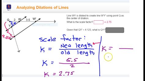 Scale Factor of a Dilation - YouTube