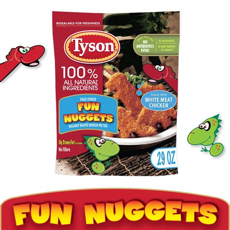 Tyson® Fully Cooked Fun Chicken Nuggets, 29 oz (Frozen) - Walmart.com ...