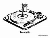 Dj Turntable Coloring Pages sketch template