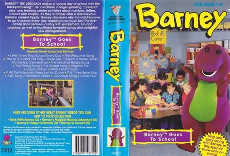 Barney Goes To School Vhs Video Pal A Rare Find Ebay - Bank2home.com