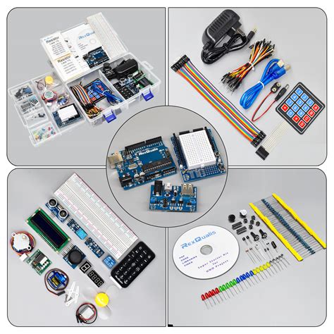 REXQualis Super Starter Kit based on Arduino UNO R3 with Tutorial and Controller Board ...