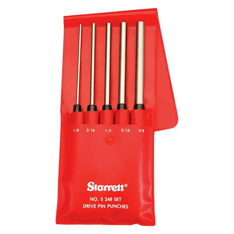 Starrett S248PC 248 Series Drive Pin Punch Set | eBay