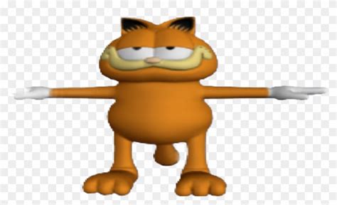 Download Garfield Discord Emoji - T Pose Cat Clipart Png Download - PikPng