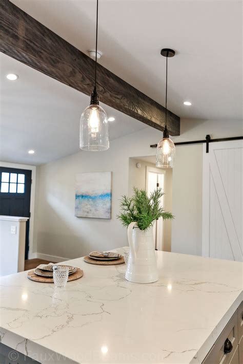 Paint Faux Wood Beams : living room with vaulted ceiling, fake, faux ...