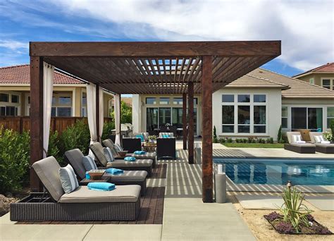 The Silverado Modern Pergola - Forever Redwood | Modern pergola ...