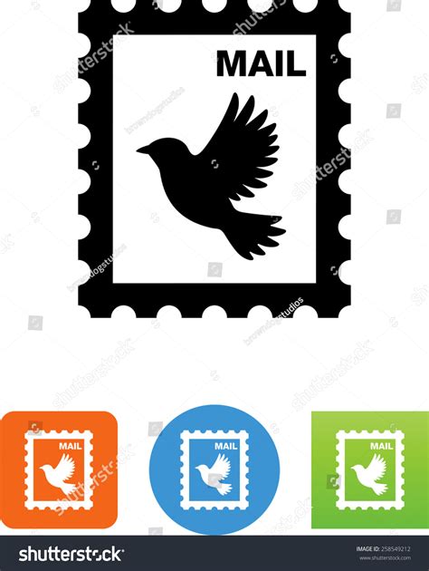 Postage Stamp Icon Stock Vector (Royalty Free) 258549212 | Shutterstock