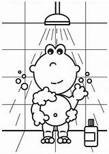 Take A Bath Coloring Pages sketch template