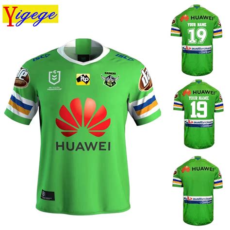 Custom names and numbers nrl jersey CANBERRA RAIDER S 2019 Home rugby Jerseys League rugby shirt ...