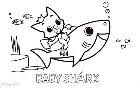 Baby shark coloring pages - kesiljuicy