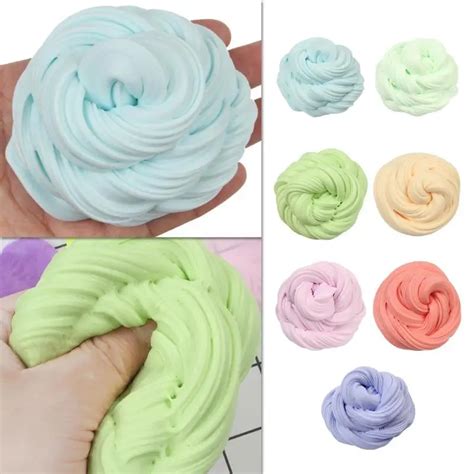 3D Fluffy Foam Clay Slime DIY Soft Cotton Slime Ball Kit No Borax Education Craft Toy Antistress ...