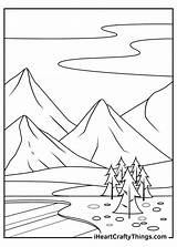 Mountain Coloring Pages sketch template